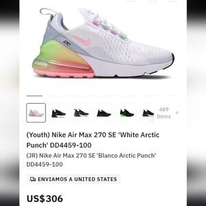 Nike Air Max 270 SE White with Pink Accents